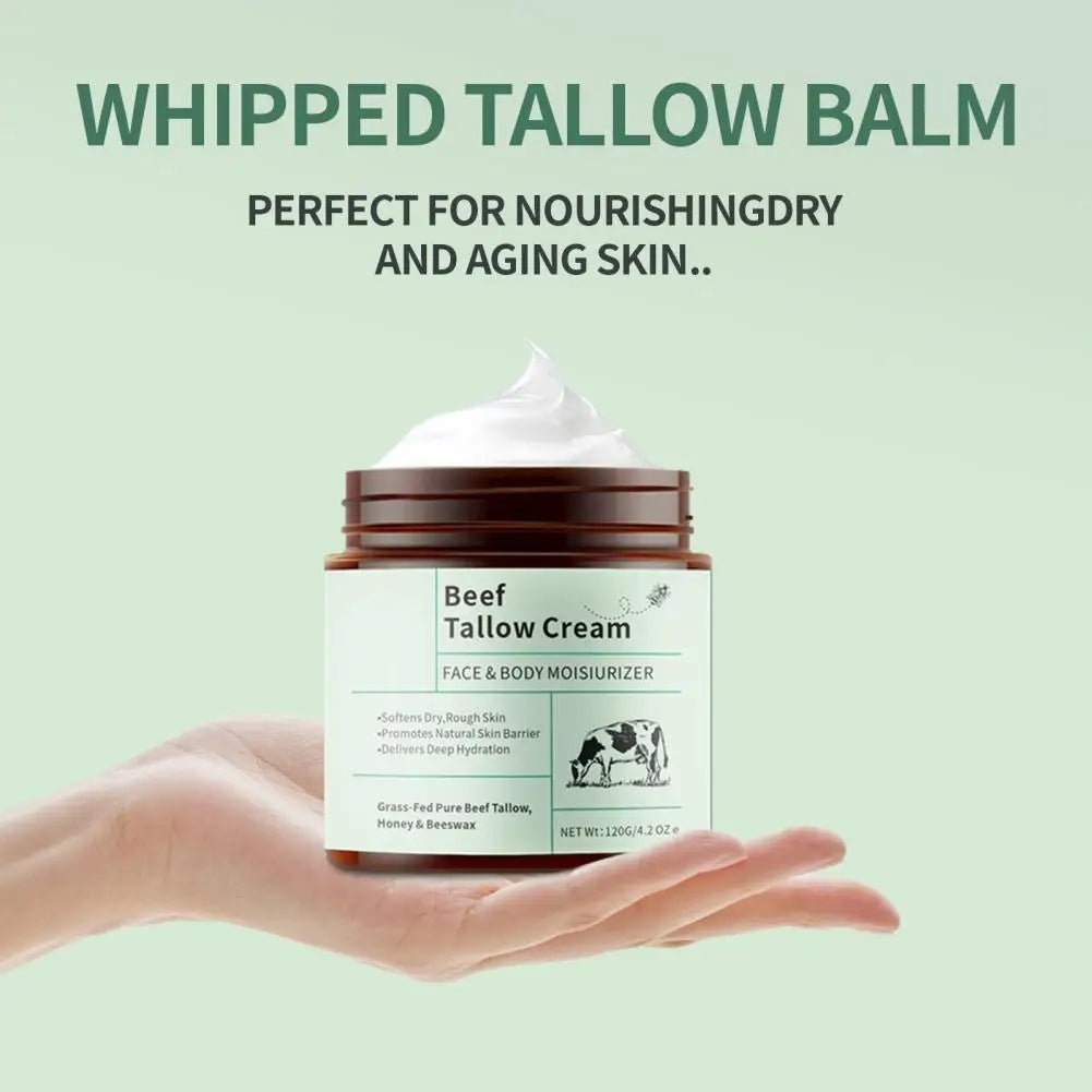 120g Beef Tallow Honey Moisturizer Cream Brightening Rejuvenation Nourishing Hydrating Redness Repair Pore Women's Cosmetics
