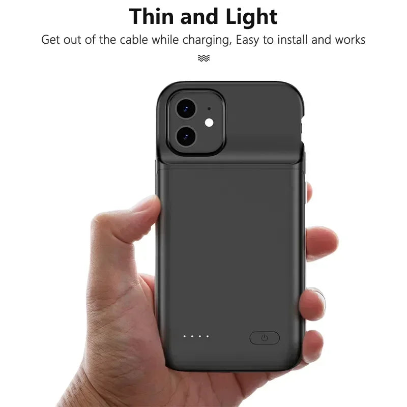 10000Mah  Battery Charger Case For iphone 14 Plus 15 Pro 12 Pro Max 11 Pro X XS XR XS Max 6 6S 7 8 Plus Battery Case Pow