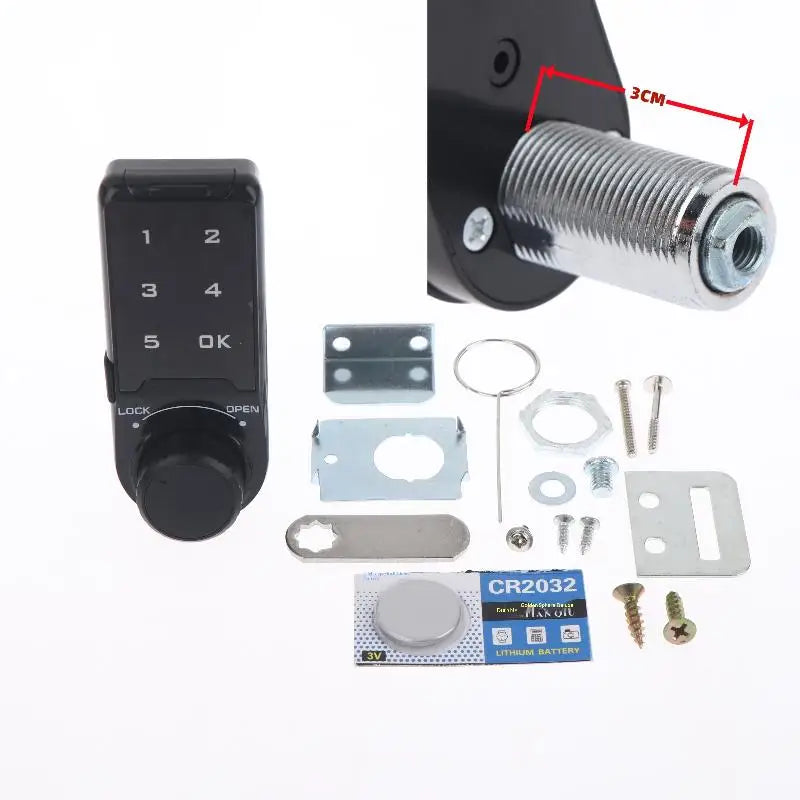 Digital Security Lock with RFID Card Key and Touch Keypad for Cabinet Locker