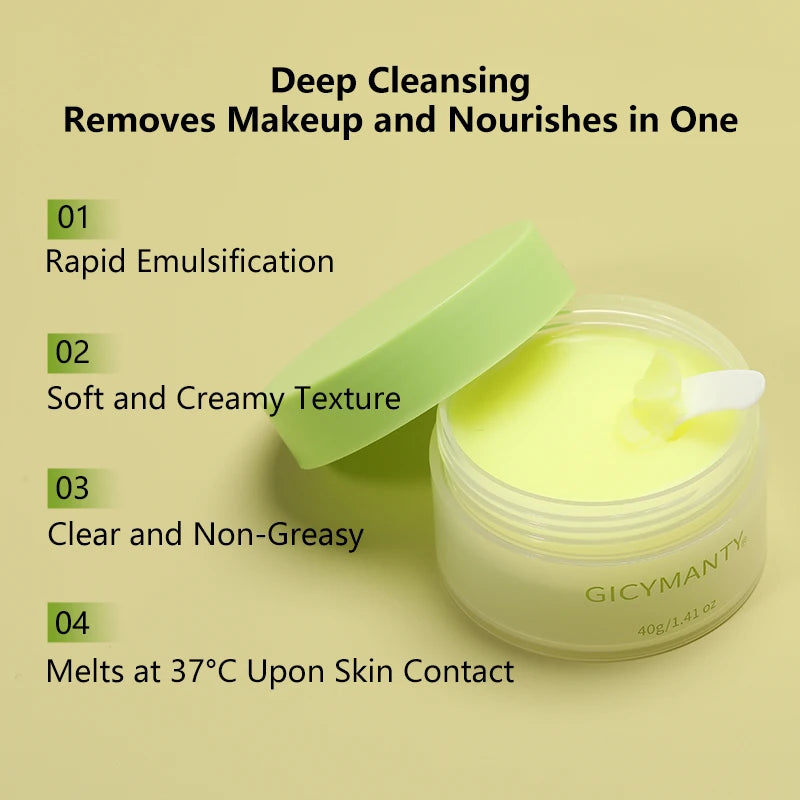 Makeup remover cream deeply cleanses the face, eyes, and lips with a gentle and non irritating makeup remover oil