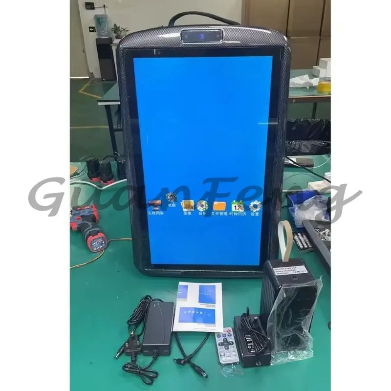 Android Backpack Advisement Player Mobile Outdoor Backpack LCD Screen Battery Powered Supply Backpack Advertising LED Screen Bag