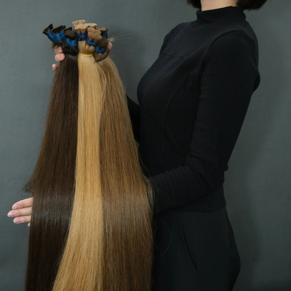 Human Hair Extensions Bulk Hair Natural No Synthetic Wholesale Price Beauty Product For Women Real Hair Vendor Vietnamese