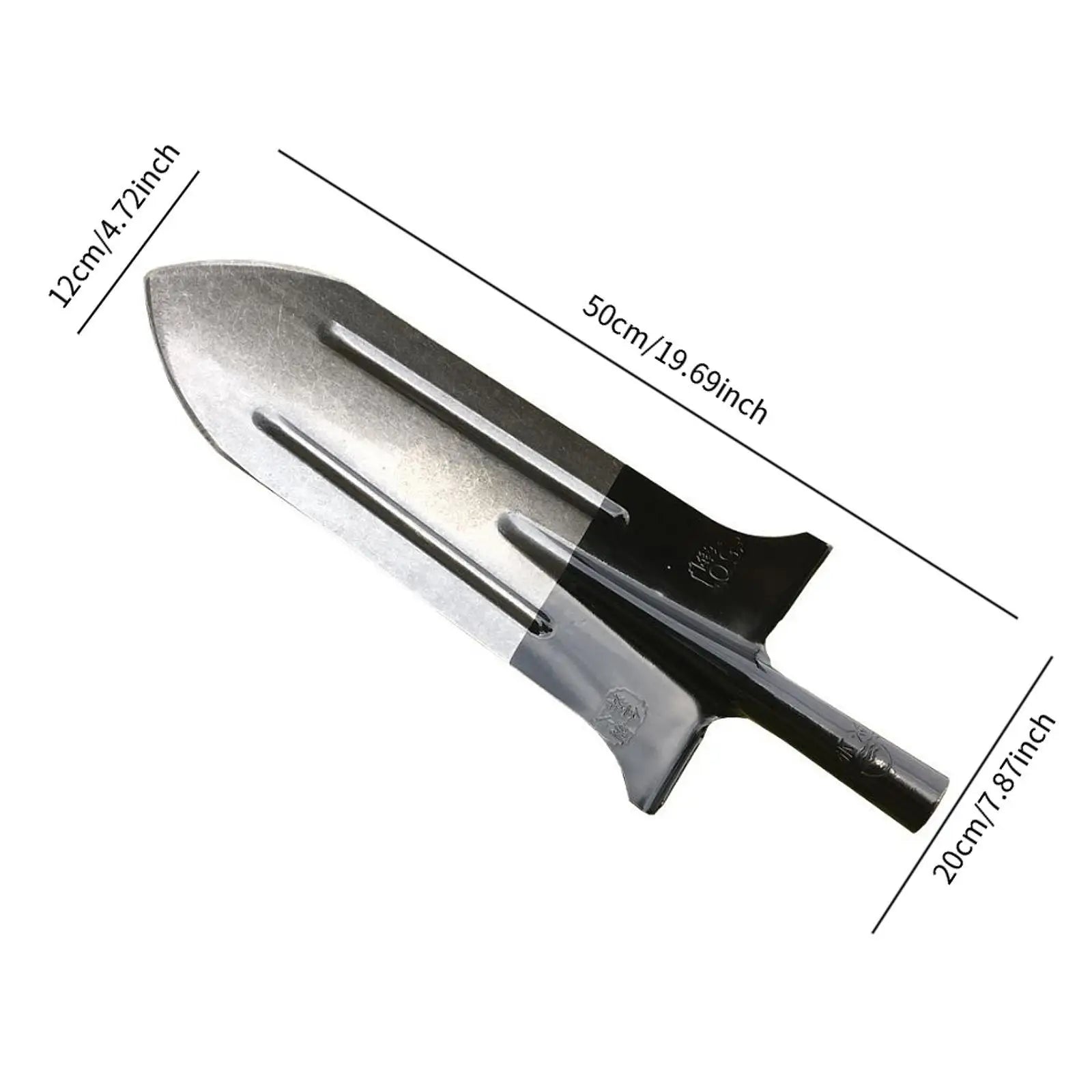 Digging Spade Replacement Head Not Include Handle 19.69x7.87 inch for Digging Pits Soil Transportation Weeding Transplanting