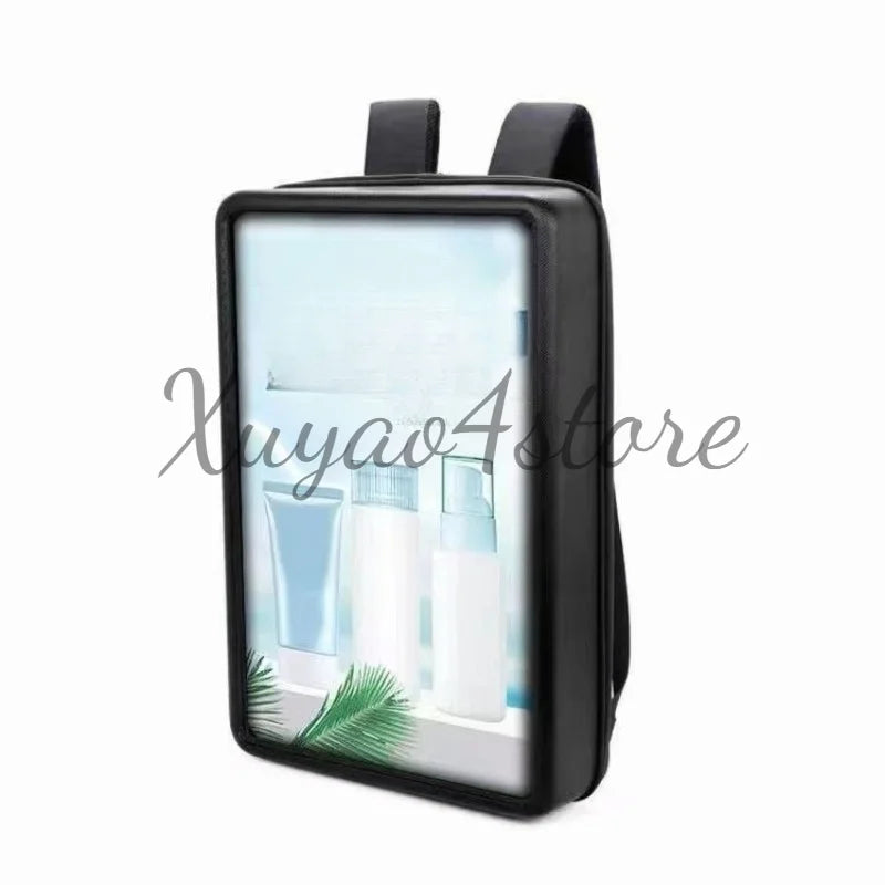 Backpack 21.5-inch wall-mounted advertising machine, backpack playback advertising media, regular playback of pictures