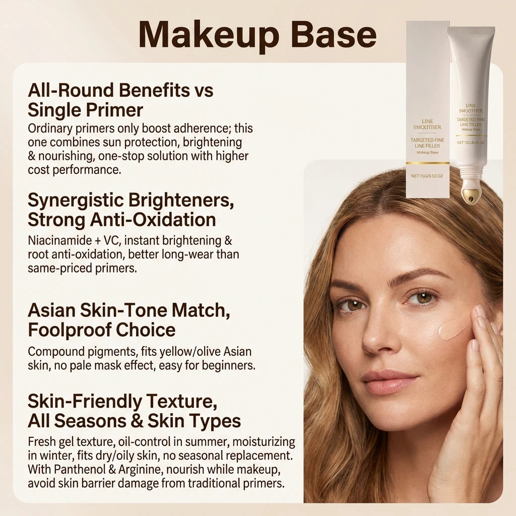 Softening Makeup Primer - Natural, Lightweight, Hydrating and Smoothing for Daily Base Application on All Skin Types
