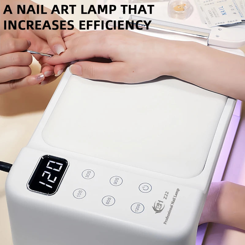 300W High-power Nail Dryer Lamp For Machine With Hand Pillow Wear 63LEDS UV LED Lamp for Press On Nail Dryer for Curing All Gel