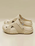 Men's Summer Closed-Toe Slides, Soft & Bouncy Indoor Outdoor Two-Way Beach Shoes, Versatile Casual Hiking & Outdoor Clogs