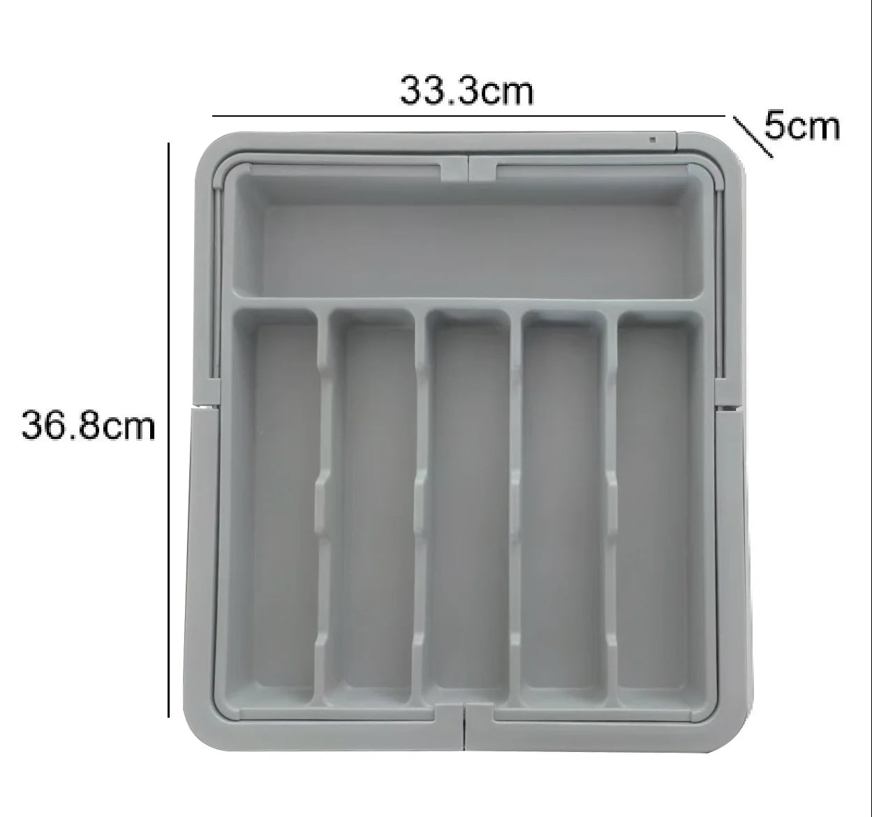 Adjustable Expandable Cutlery Drawer Organizer, Kitchen Utensil Storage Tray