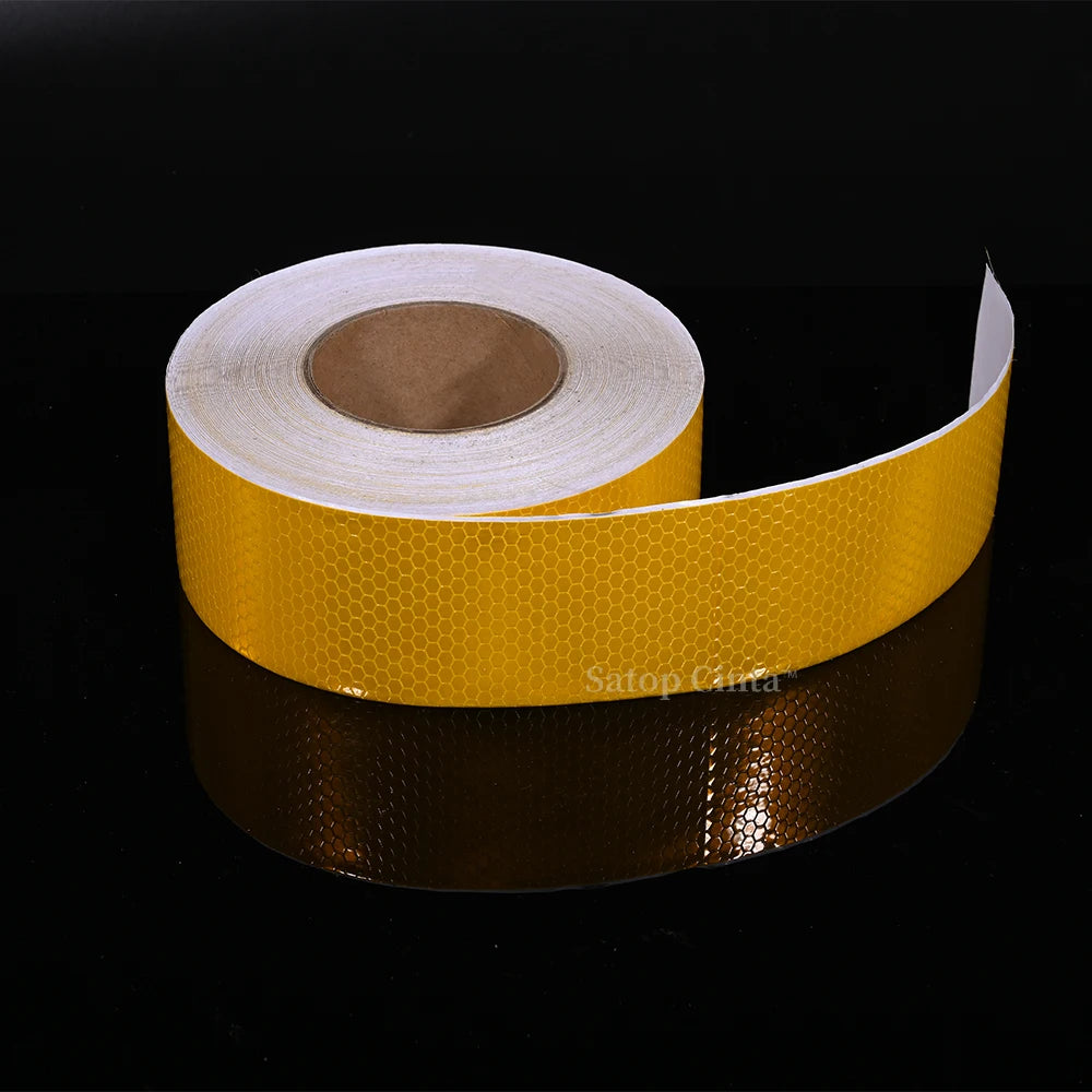 2inch Bicycle Safety Warning Conspicuity White Reflective Tape Reflective Strip Bike Stickers Adhesive Reflectors For Things 10M