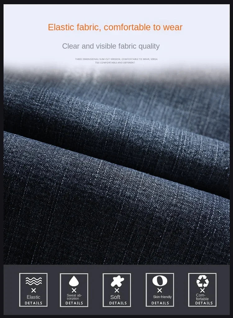 Men Classic Style Men's Slim Denim jorts Summer New Business Fashion Thin Stretch Short Casual jorts Male