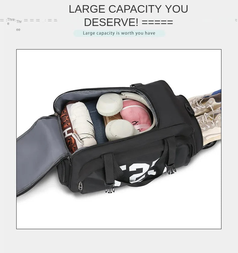 Customized Logo Fitness Bag Football Backpack Swimming Taekwondo Waterproof Backpack Luggage Bag Printed Pattern