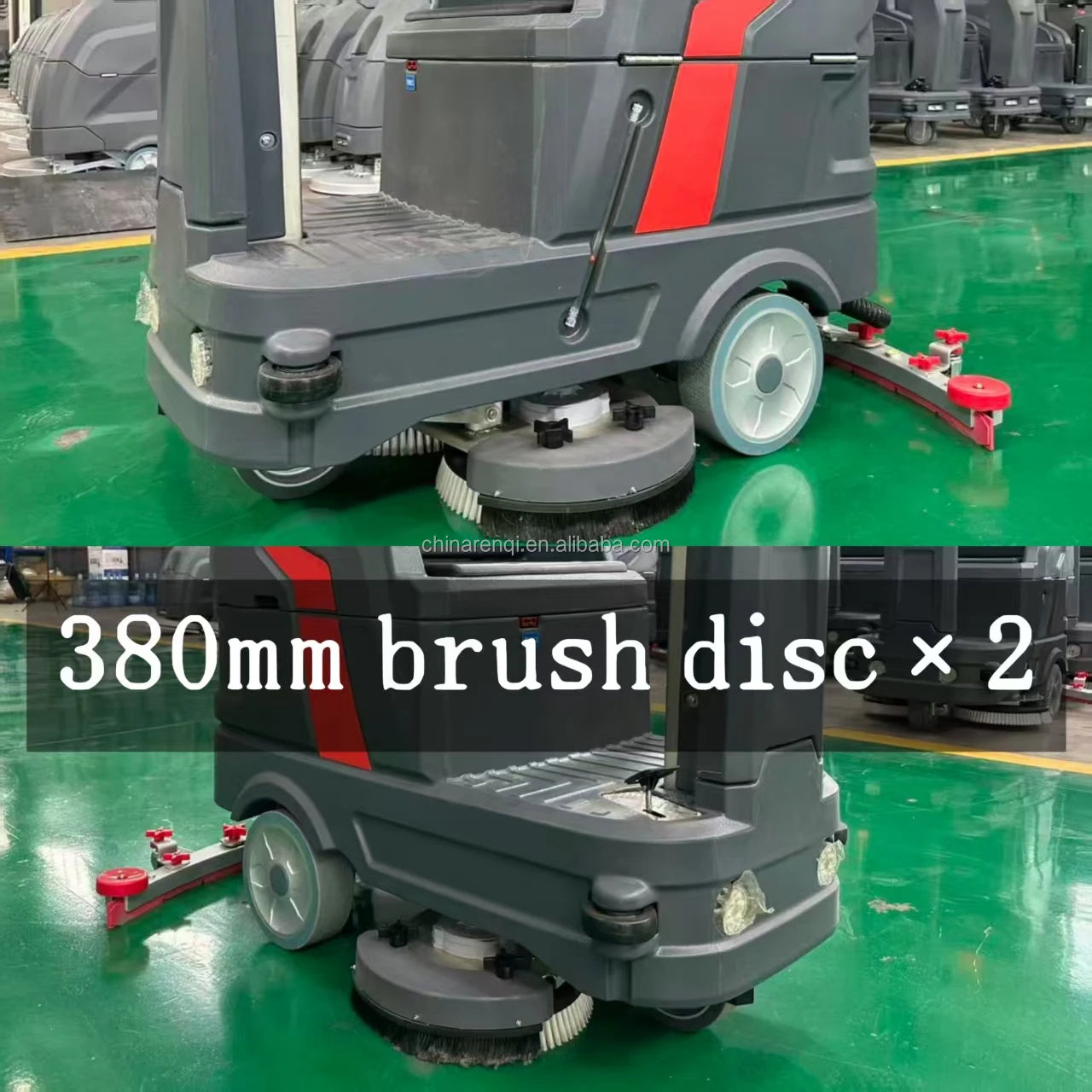 New High-voltage Electric Riding Self-Propelled Factory Floor Cleaner, 24V100AH 100L Tank, Professional Cleaning,
