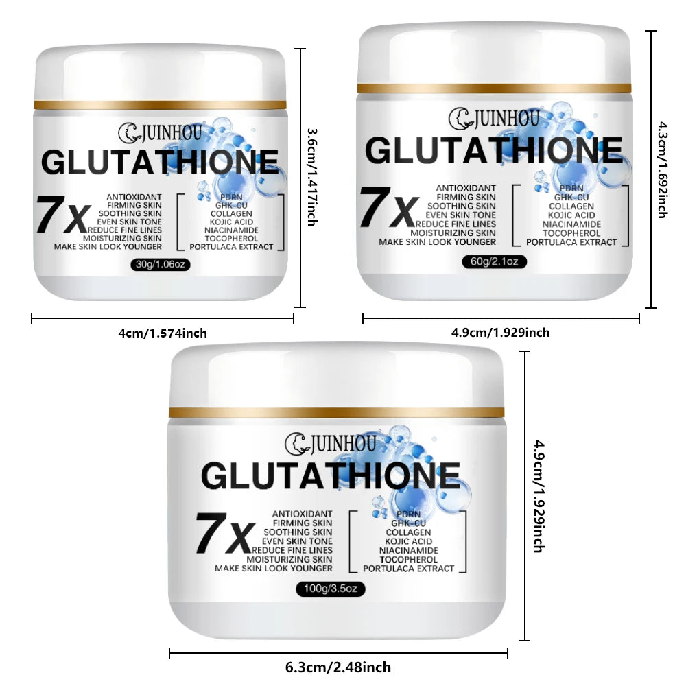 JUINHOU Glutathione Face Cream Hydrating Moisturizing Facial Lotion For Dull Uneven Rough Tired Skin Anti‑oxidant Daily Care