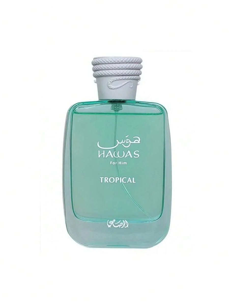 Hawas for Him Tropical - 100ml Exotic Summer Scent, Long-Lasting Beach & Vacation Fragrance for Daily Commute, Ideal Gift