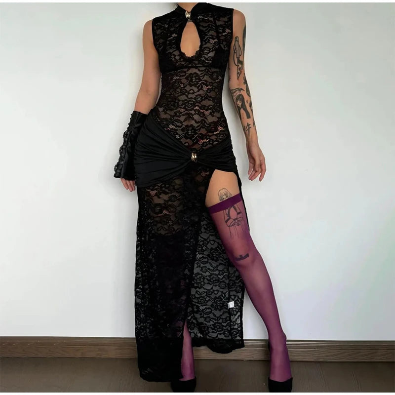 Sexy Black Hollow Blazer Dress Women Elegant Full Sleeve Shoulder Pads Cinched-waist Mini Dress 2026 Lady Evening Party Wear New