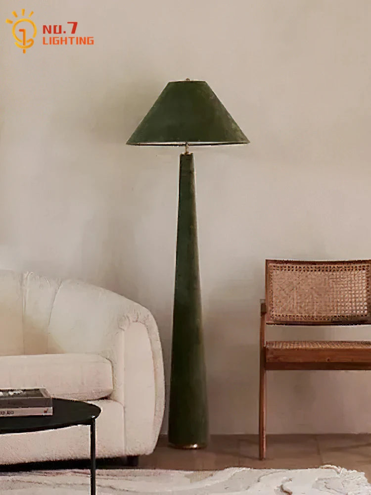 Atmosphere Cotton Velvet Fabric Art Decorative Floor Lamp LED E27 Modern Light Fixtures Villa Living Room Bedroom Study Bedside