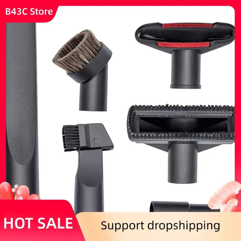 B43C For Henry Hoover Vacuum Cleaner Attachments Set-Head, Crevice, Upholstery Round Brush& Adapter Included