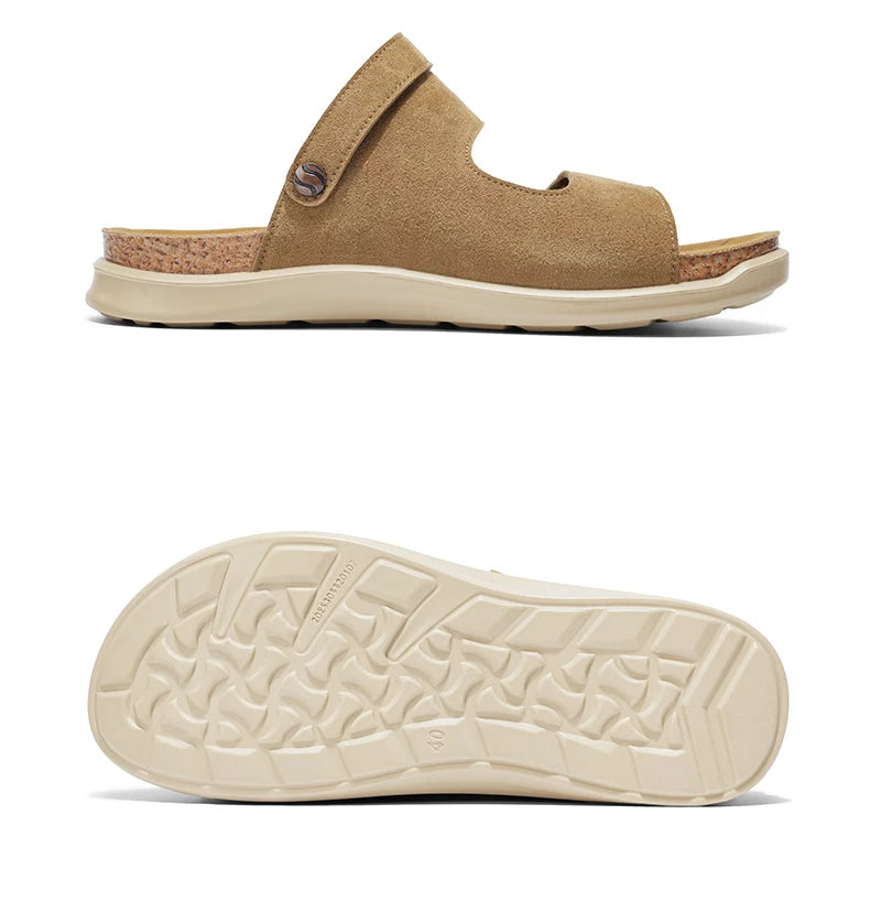 Men's high quality Casual sandals Summer breathable lightweight outdoor beach shoe Slip on walking Daily wear double-use sandals
