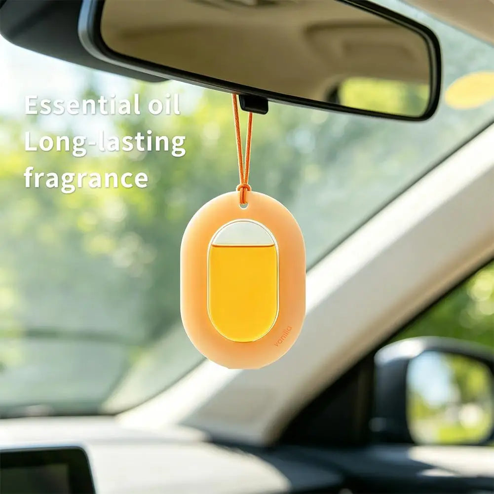 Car Air Freshener Essential Oil Long Lasting Fragrance Hanging Rearview Mirror Diffuser Perfume Pendant Auto Accessories