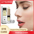 Snail Eye Cream Anti W-Rinkle Dark Circles Lightening Fade Fine Lines Removing Eye Bag Puffiness Moisturizing Firming Eye Serum
