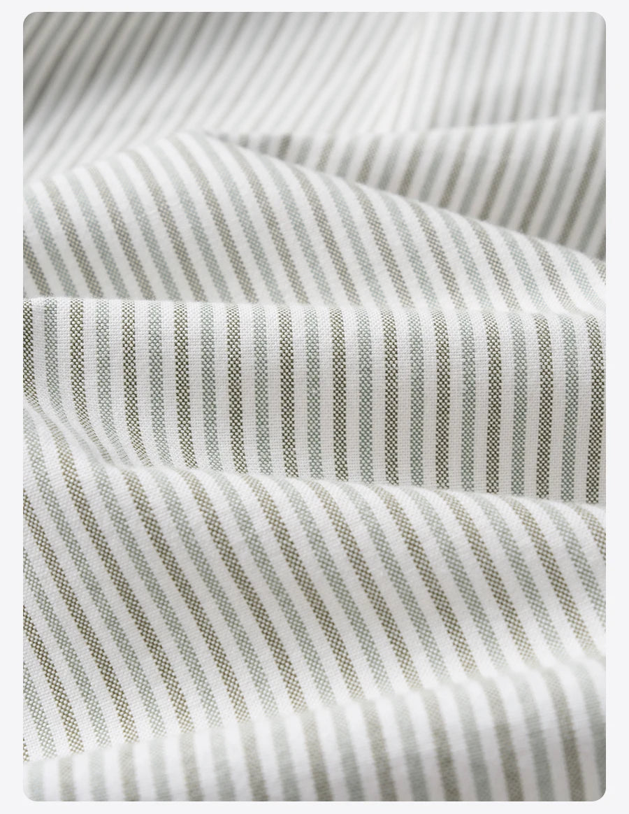 SIMWOOD 2026 Autumn New Oversize 200gsm 40S Cotton Oxford Fabric Shirts Men Classic Vertical Striped Smart Casual Shirts
