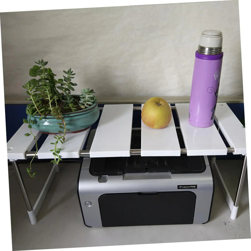 Kitchen Counter Shelves, Cabinet organizers and Storage, Pantry Storage Shelf Organizer, Kitchen Cabinet Organizer, White