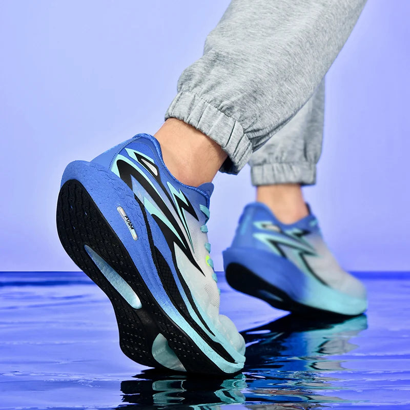 New Running Shoes Men Casual Carbon Board Marathon Sports Breathable Lightweight Women's Comfortable Athletic Antiskid Sneakers