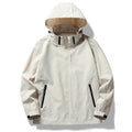 Couple Matching Hooded Jacket Stand Collar Thin Casual Outer Top For Men And Women Suitable For Spring Autumn Outdoor Travel An