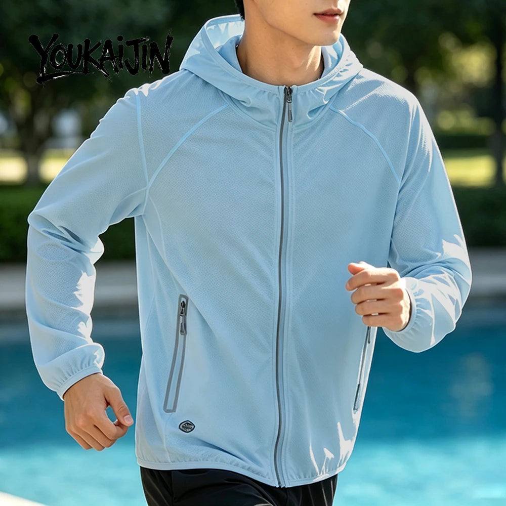 Summer New UPF 50+ UV Sun Protection Hoodie Jacket Men Women Lightweight Hiking Outdoor Long Sleeve Fishing Sun Shirt Coat