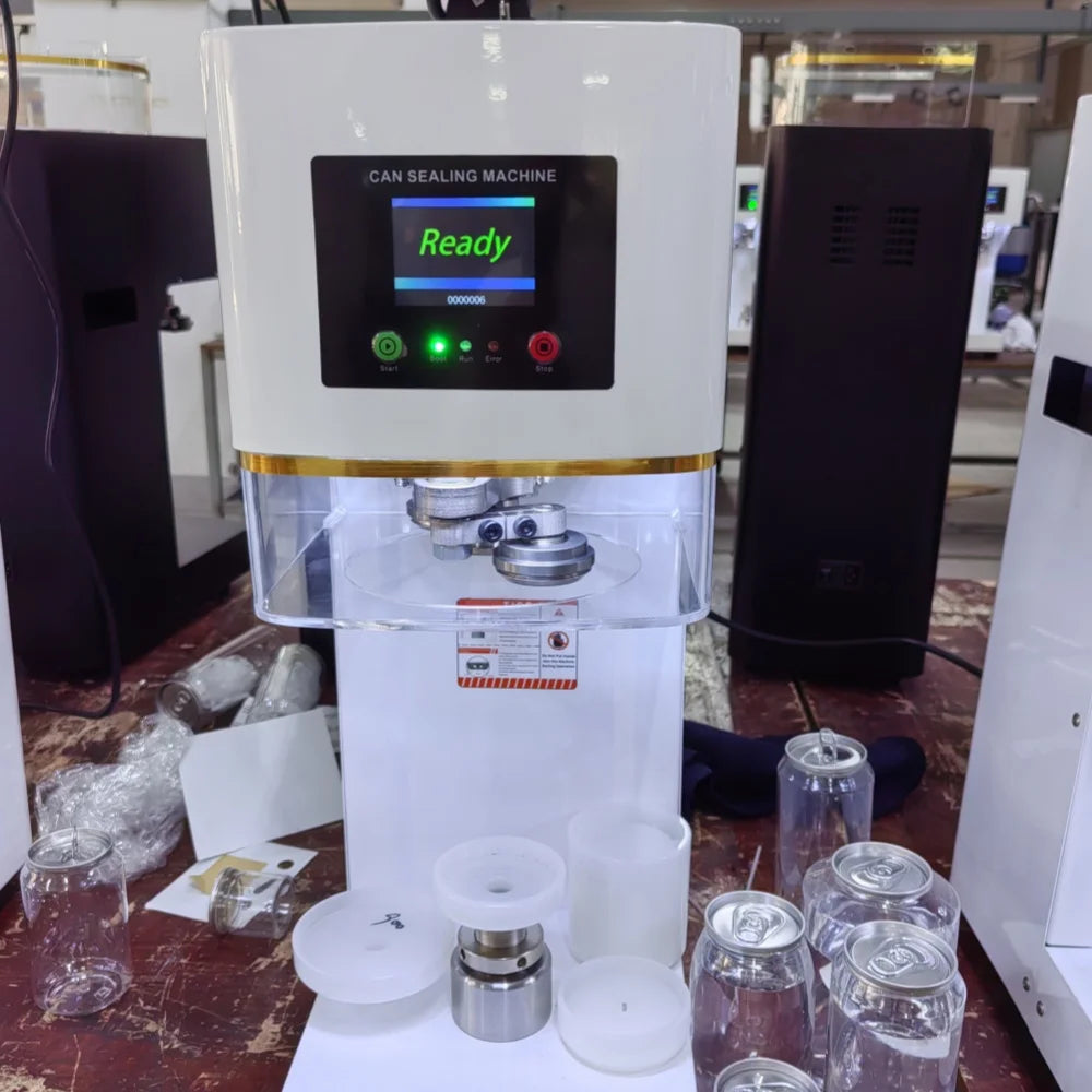 Fully Automatic Can Sealing Machine Commercial Plastic Can Capping  Aluminum Cap Milk Tea Shop Cup  Sealing Machine