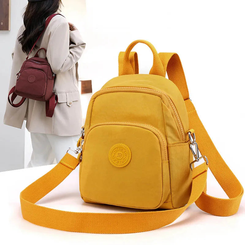 Women's Travel Casual Backpack College Students School Bag Korean Small Canvas Backpack Waterproof Fashion Shoulder Bags