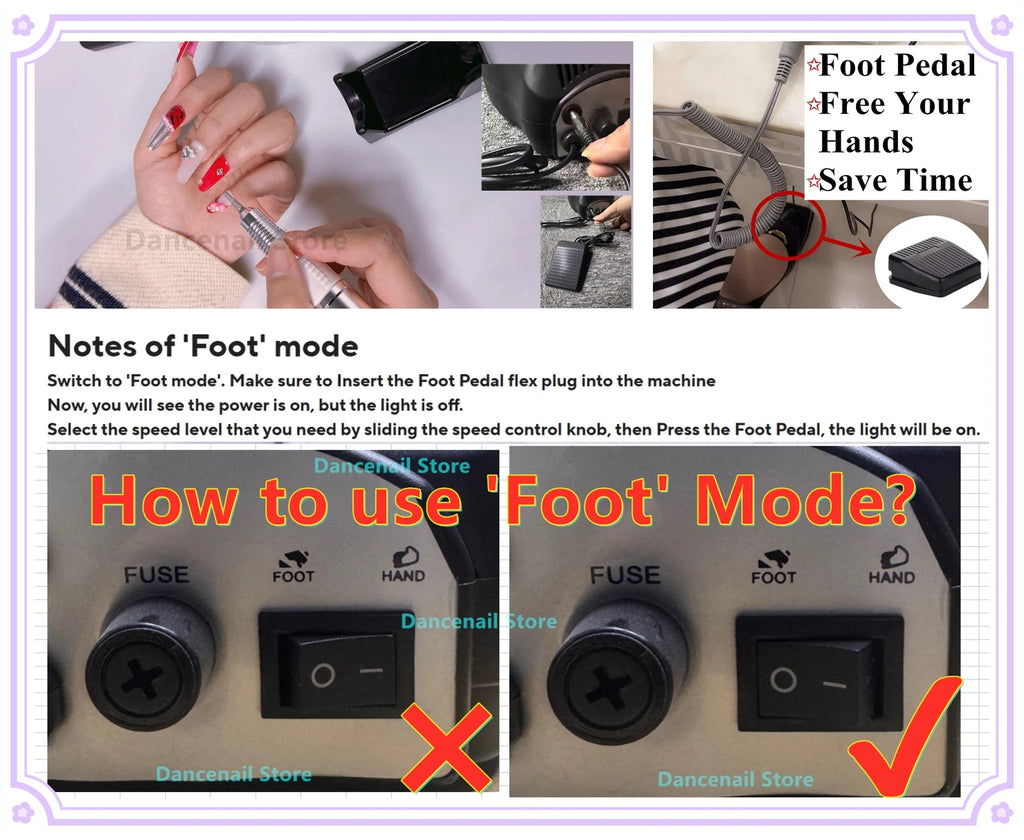 Professional Nail Drill Electric Machine File Grinder Acrylic Nails 35000RPM Home Salon Polisher Manicure Pedicure Remove Buffer