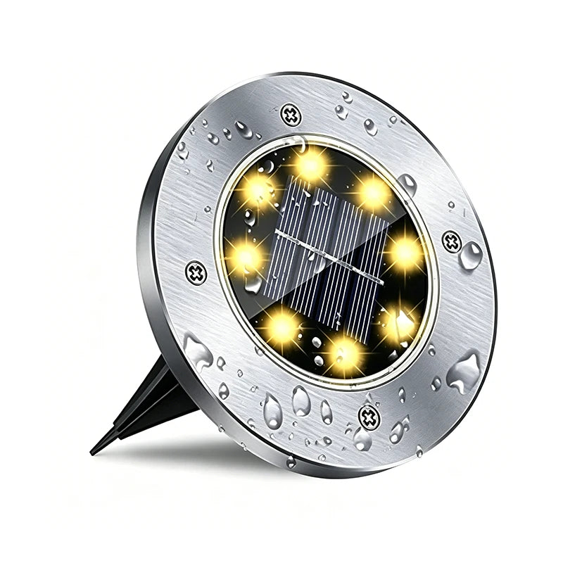 4PCS-Mini solar buried lamp, garden buried lamp, outdoor waterproof decoration, landscape atmosphere, street lamp