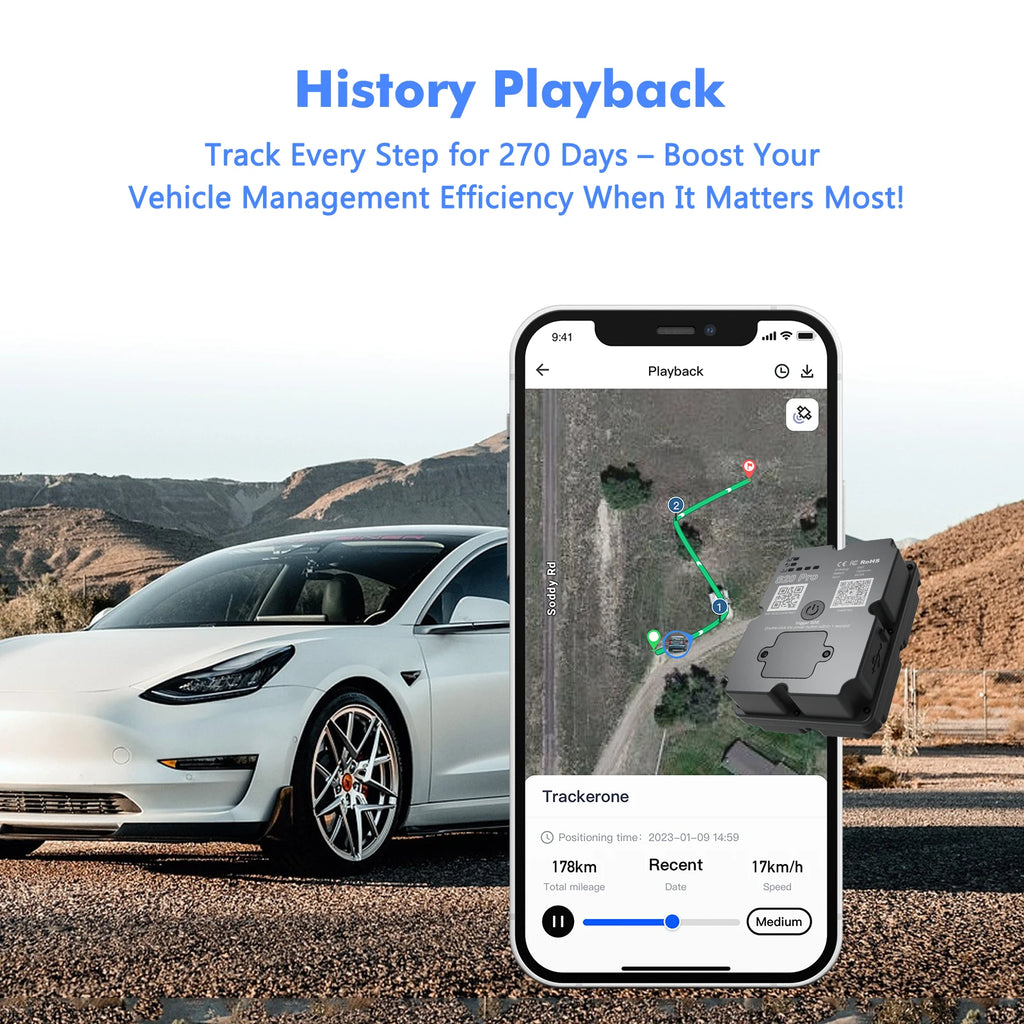 Best 4G Anti-Theft GPS Tracker for Car/Motorcycle - ‌Strong Magnetic Vehicle Locator with Paid APP Tracking/Security Protection