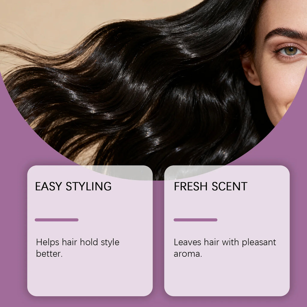 Purple Smooth Shampoo - Gently cleanses, adds volume, refreshes, moisturizes, and leaves hair shiny and nourished