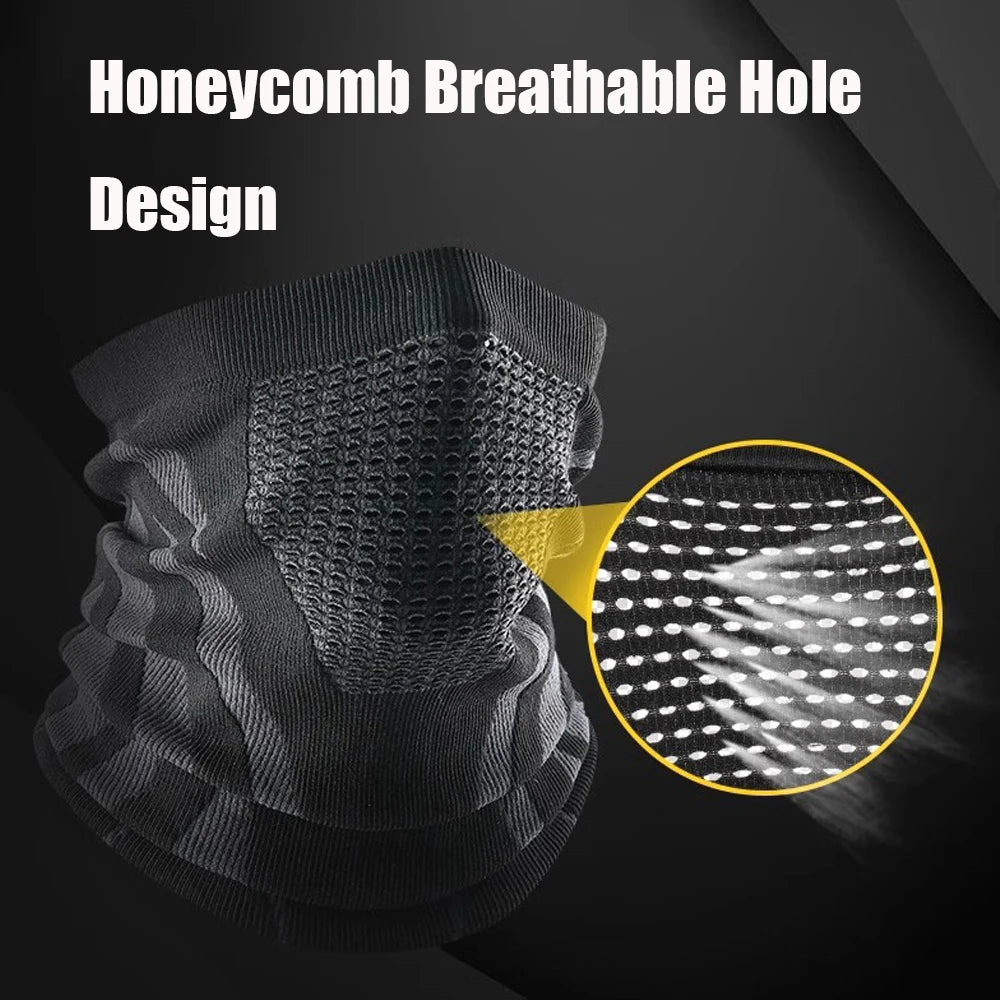 1pc/2pcs/3pcs Unisex Winter Breathable Warm Ski Mask Bike Motorcycle Half Face Mask Scarf Outdoor Hiking Fishing Cycling Mask
