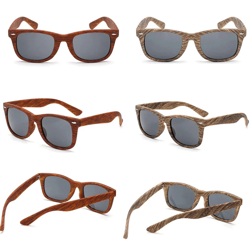 Bamboo Sunglasses Men Women Imitation Wood Sun Glasses Square Brand Designer Sun Glasses For Women Unisex