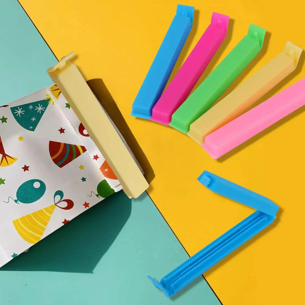 10-100pcs Plastic Food Bag Clips Sealer Clamp Kitchen Tool Portable Storage Seal Sealing Clip for Bag Sealing Accessories