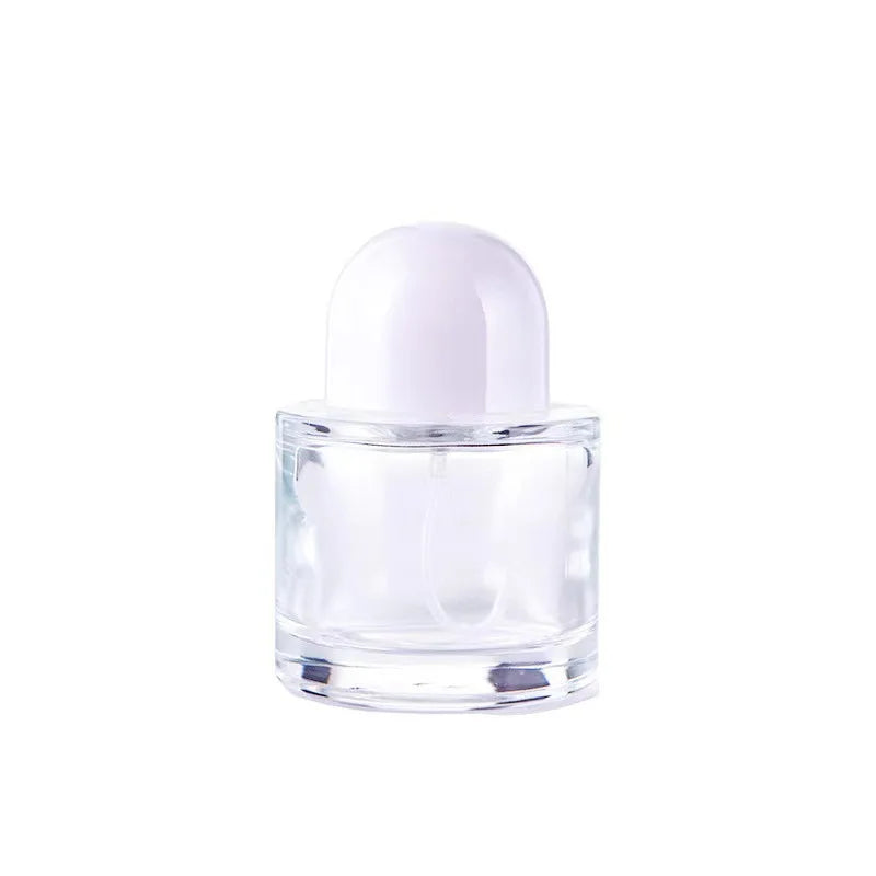 30/50/100ml Refillable Clear Glass Perfume Spray Bottles Fine Mist Atomizer with Sealed Cap Empty Fragrance Cosmetic Container
