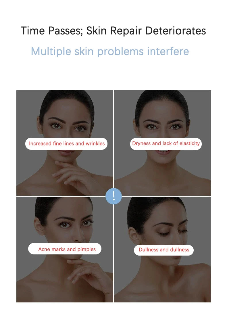 Facial Polypeptide Freeze-dried Powder Skin Booster 0.25mm Microneedle Serum Hydration Brightening Improve Elasticity Skin Care