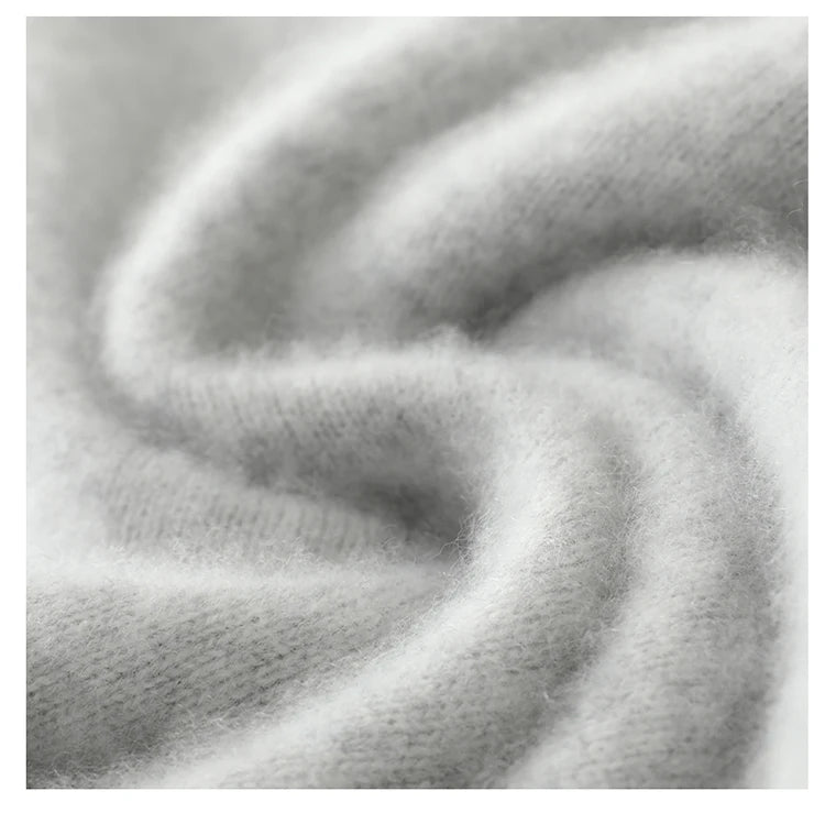 100% Australian Wool Knitted Men's O-Neck Sweater, Casual Business, Spring and Autumn Men's Long-Sleeved Pullover New Sweater
