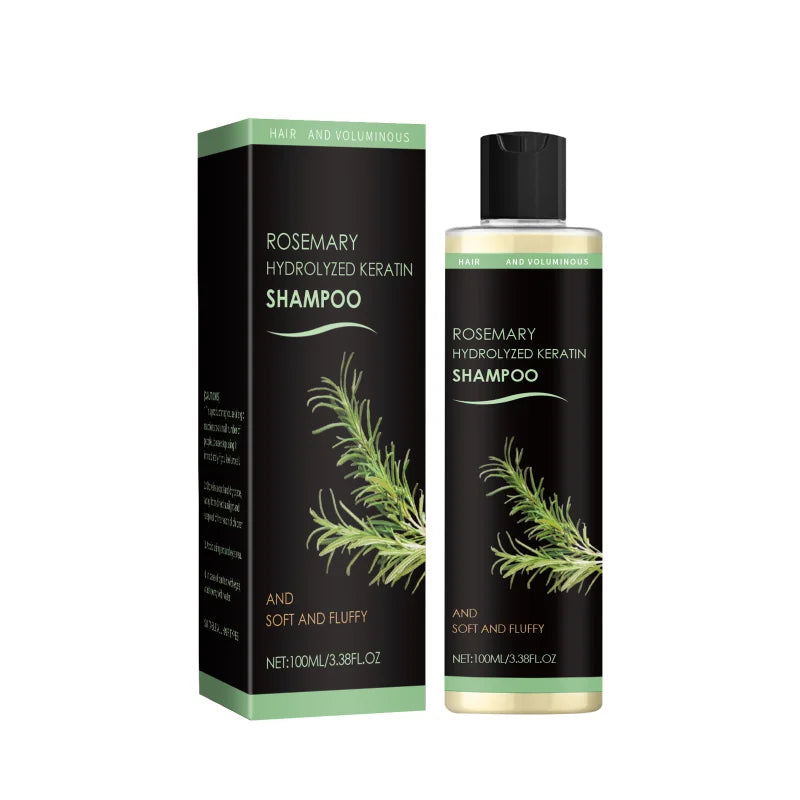 Rosemary Keratin Shampoo – Nourishes Dry, Frizzy Hair with Keratin & Rosemary, Gently Cleans Scalp & Supports Manageable Hair