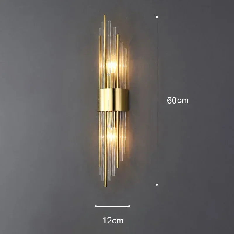 Luxury Wall Lamp Modern LED Gold Wall Light Indoor Lighting Wall Sconce Home Decor for Living Room Bedroom Bedside Stairs Lamps