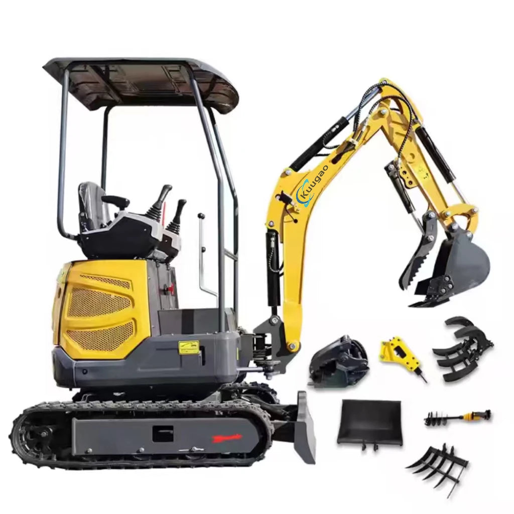 Mini Excavator 1.5 ton 1.8 ton Customized Free Shipping Multi-function  Kubota Engine Digger Small Crawler Farm Excavators Home