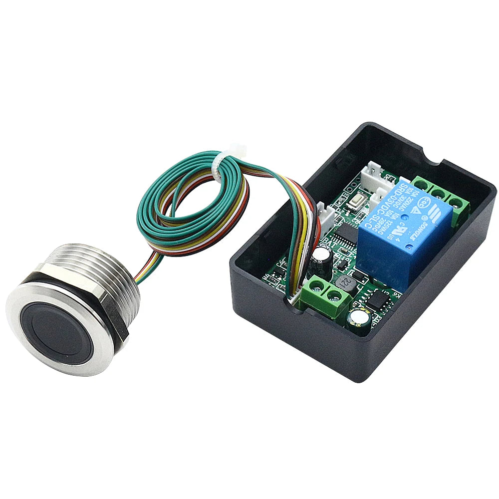 Fingerprint access control relay module DC7v-30v door lock controller Switch fingerprint  induction electric lock control board