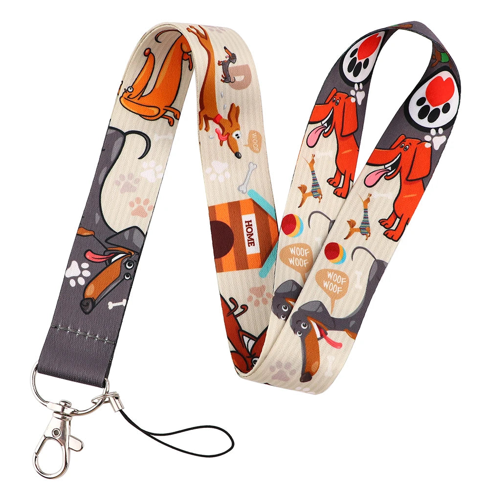 100 Designs Cute Art Lanyard for Keys Chain Badge Holder ID Credit Card Pass Hang Rope Lariat Mobile Phone Charm Accessories