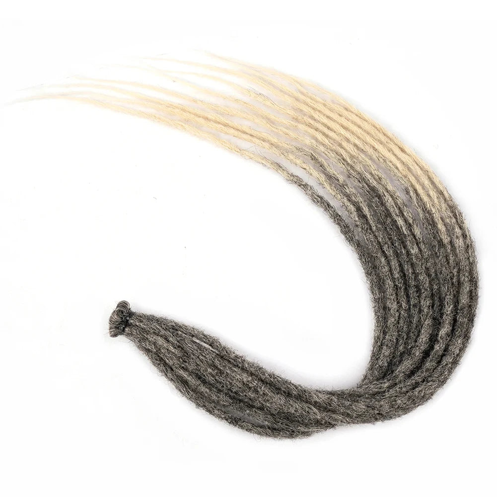 Synthetic Dreadlock Extensions 10 Root/Pack Hippie Single Ended Dreads Ombre Loc Extensions 24 Inch Reggae Style Crochet Hair