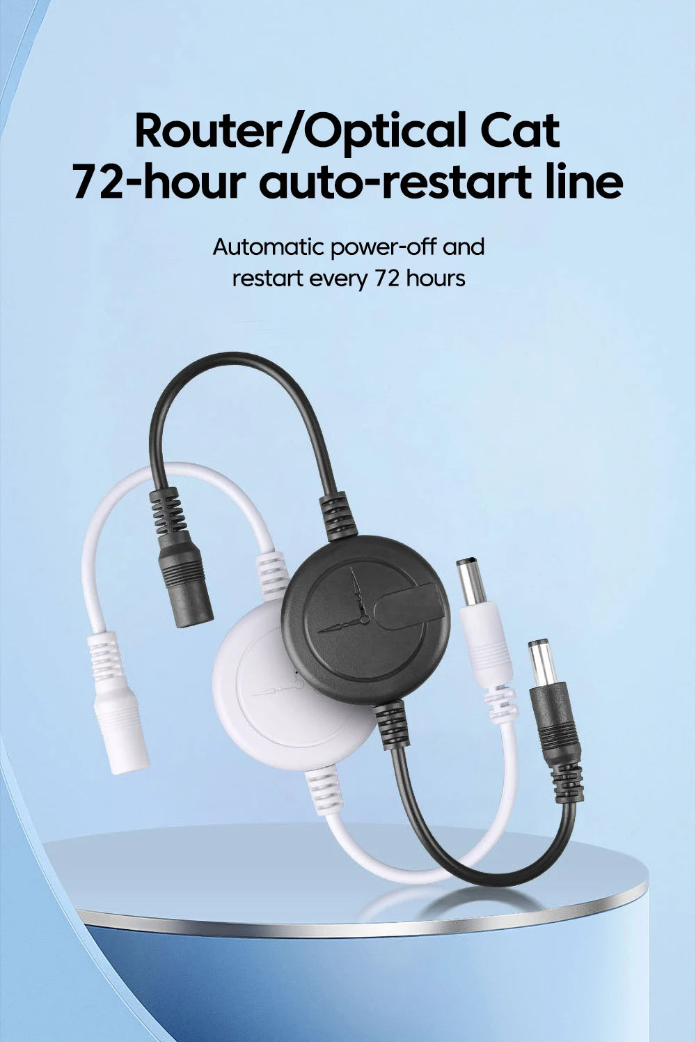 WiFi Router Reset Rebooter Automatic Restart Cable 72 Hours For WiFi Bridge/Cat/Router/Repeater Rebooter Off Reset Control Line