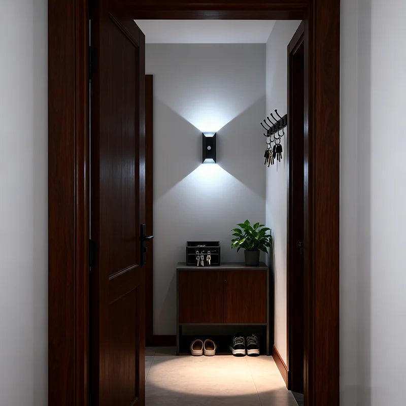 Led Night Light Sunset Lamp Wireless Wall Lamp with Motion Sensor Magnetic Rechargeable for Stair Cabinet Hallway Room Decor