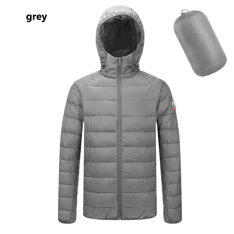Europe Spring Autumn Embroidery Men Women With Zipper Sleeveless Vest Front Going Out Light Thin Hooded Down Long sleeves Jacket